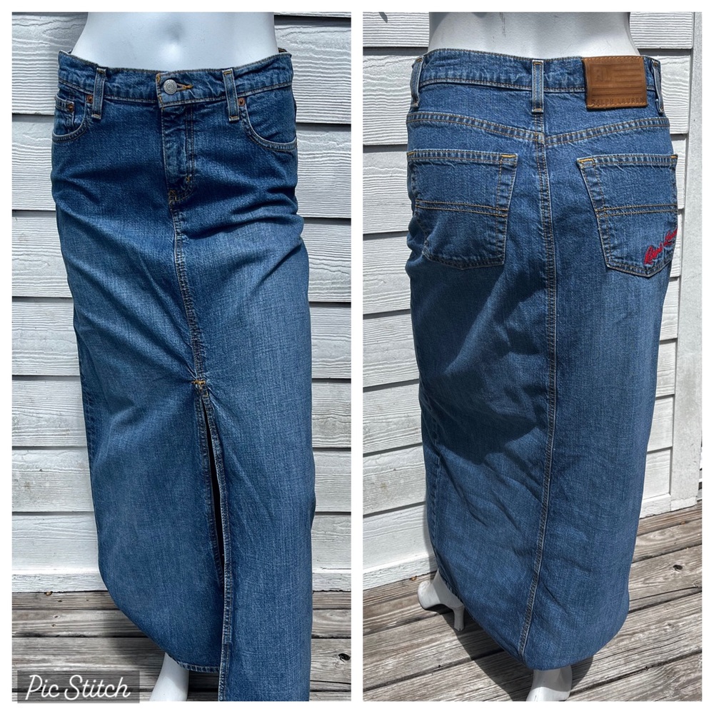 RL Maxi Skirt-Denim Jean-Size 2